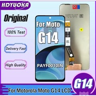 6.5'' Original For Motorola Moto G14 PAYF0010IN LCD Display Touch Screen Digitizer Assembly For Moto