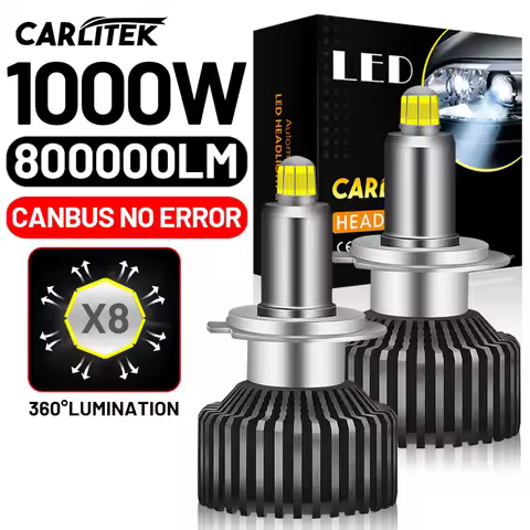 H7 LED CANBUS 360 for Projector Lenses 800000LM 1000W H11 H1 H4 HB3 9005 HB4 9006 Hir2 9012 D2S D2R 
