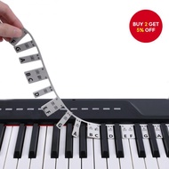 Silicone Electronic Beginner's Guide for 61-Key Trimmable Piano Keyboard with Five-Line Music Staff