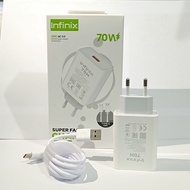 Infinix USB Type C 70W ORIGINAL Travel Adapter Charger Cable Fast Charging