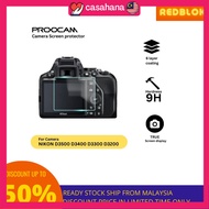 🔥READY STOCK🔥PROOCAM SPN-D3500 GLASS SCREEN PROTECTOR FOR NIKON D3500 D3400 D3300 D3200