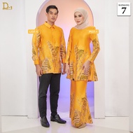 Desa Murni Batik - Baju Sedondon Kurung Batik Alana & Kemeja Batik DM 8.0 (Satin Valentino) - Katalo