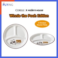 [CORELLE] Winnie the Pooh Tableware 3 Divided Round Plate