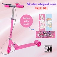 3-WHEEL CHILDREN'S SCOOTER / MOTORCYCLE / 3-WHEEL SCOOTER WITH CINAMOROLL MOTIF / KUROMI CHARACTER S
