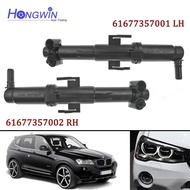 61677357002 Front Right&Left Car Headlamp Headlight Cleaning Washer Spray Nozzle Jet Cover For BMW X