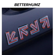 For BMW E60 E90 E92 F10 F20 F21 F22  X1 X3 X5 Carbon Fiber 4pcs Car Body Arrow Sticker Trim Performa