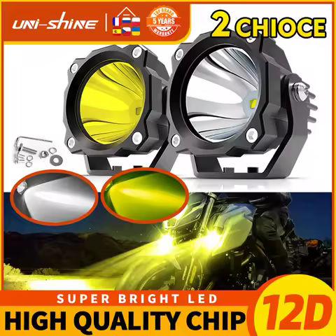 UNI-SHINE 3 INCH Led Work light Round 6500K 3500K Spot Flood Driving Lights Upgrade Fog Lamp For Tru