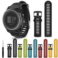 26mm Width Outdoor Sport Silicone Replacement watch Strap for Garmin Fenix 3 3 HR Fenix 5X 6X Pro wr