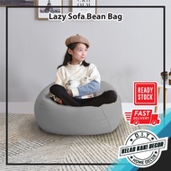 Lazy Sofa Bean Bag Fabric Sofa Beads Comfy Kerusi Sandar Lembut Fabric Kain Tebal Bean Bag