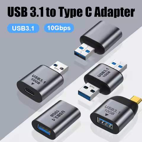 USB C to USB 3.1 Adapter 10Gbps USB A to USB C Adapter USB C Male to USB 3.0 A Female Adapter for La