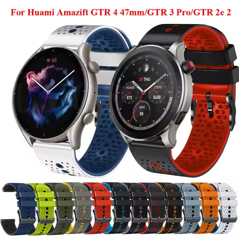 22mm Bracelet Wrist Straps For Huami Amazfit GTR 4 GTR4 Smartwatch Silicone Watchband For Amazfit GT