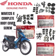 FULL SET ORIGINAL HONDA WAVE125X WAVE125-X BODY COVER SCREW SKRU SET SKRU COVER SET