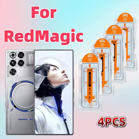 4Pcs Screen Protector for ZTE Nubia Redmagic Red Magic 8S/9/9S/10/10S/11S 9H Tempered Glass Full Cov