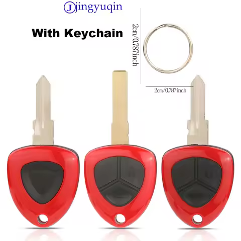 jingyuqin Remote 1/3 Buttons Car Key Shell Keyless Entry Case For Ferrari 07-14 458 Italia FF CALIFO