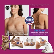 [Size 36C/C80 - 57] Wear Everywhere Push-up Strapless Premium Women's Bra, Push-up-Praline