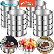 Stainless Steel English Muffin Rings 8cm 10cm Round Pastry Mold for Home Kitchen Baking