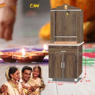 Ready-Fixed Nattukkottai Chettiar Altar Prayers Cabinet / Hindu Prayer Cabinet / Cabinet Sembayang I
