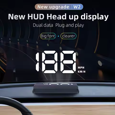 W1S/W2 Car Head-Up Display Car HUD Auto Head-Up Display Digital GPS HUD Speedometer USB Cable Plug a