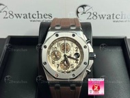 二手 Audemars Piguet Royal Oak Offshore Safari Chronograph 26470ST.OO.A801CR.01 陶瓷的 停產 透底- 28watches