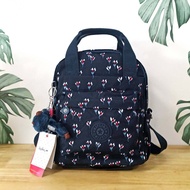 KIPLING 3 WAYS MINI BACKPACK ซับในลายตาราง กระเป๋าสะพาย 3 Ways รุ่นใหม่  วัสดุ Nylon & Polyester 100