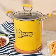 (KÈM LỒNG CHIÊN) NỒI CHIÊN MINI ĐA NĂNG CON VỊT VÀNG 2L SIÊU TIẾT KIỆM DẦU CAO 13CM - nồi chiên ngập