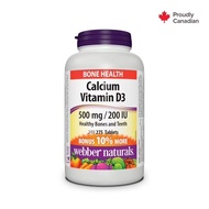 Webber Natural Calcium Vitamin D3 500 mg/200 IU