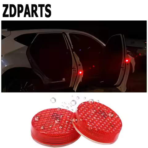 ZDPARTS Car Door Warning Signal Light LED Wireless Avoid Crash For Hyundai i30 ix35 ix25 Solaris Tuc