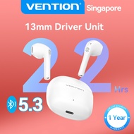 Vention Wireless 5.3 Bluetooth Wireless Earbuds Headphones Easy Control Water-Resistant USB-C Wireless Earphone