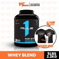 RULE 1 100% Whey Blend Protein Powder + FREEGIFT  - Makanan tambahan Whey Protin