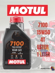 MOTUL 7100 15W50 4T ESTER 100% SYNTETHIC 1 LITER READY STOCK