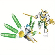 316pcs Ninja Lloyd Titan Mech Robot Xanh lá cây Mecha Robot Khối xây dựng có thể di chuyển được Khối
