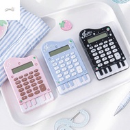 PARTYPALACE Piano Shape Calculator, Lightweight Portable Mini Calculator, Mini ABS Pink Musical Note