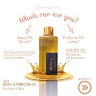 DOUHA [150ML] 2in1 Dry Body Oil & Perfume Oil for Body & Hair Firming Hydrating Longlasting Fragranc