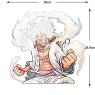 JDM Anime ONE PIECE Luffy Gear 5 Nhãn Dán Phản Quang Trang Trí Ô Tô Xe Máy Xe Tay Ga Xe Điện Thân Cử