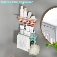 1Pc Kitchen Sink Organizer Sponge Rack Wall Mounted Brush Storage Rack Drainage Rack