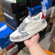 LY Air Jordan 1 Low AJ1 Co-Branded High-End Customized Low-Top Retro Basketball Shoes Customized Sho