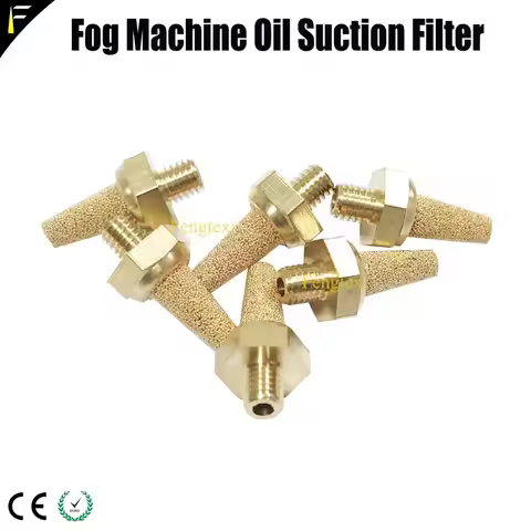 6xAtomizer Fog Smoke Mist Machine Accessories Oil Suction Copper Filter Tip Steam Fogger Liquid Filt