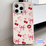 Luxury Pink Bow Cherry Lips Phone Case For Samsung Galaxy A21S A20S A02 A02S M02S F02S Note 20 Ultra