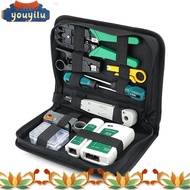 Network Cable Repair Tool Kit Set Rj45 Rj11 Cat6 Cable Tester Test Crimper Crimping Maintenance Stripper Tool Kit youyilu