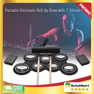 DRUM ELETRIK ELECTRONIC DIGITAL DRUM KIT 7 PADS FOLDING USB POWER
