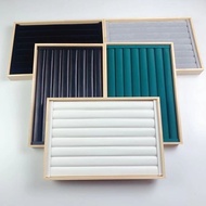 [Jewelry Display Box] Solid Wood Ring Tray Jewelry Display Tray Ring Storage Tray Earrings Earring T