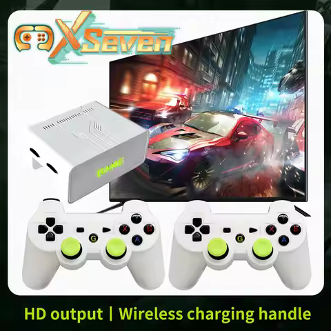 X7 Magic Linux Portable Video Game box Console 2.4G Wireless Tv Stick Retro For PSP Family 4K 256G 1