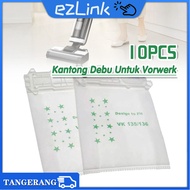 10pcs Kantong Debu Vacuum Cleaner Untuk Vorwerk Vk135 Vk136 Dust Bags for Vorwerk Vacuum Vk135 Vk136