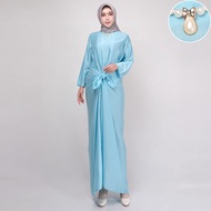 MJ Kaftan ikat plus kalung mutiara - bahan Maxmara Lux bahan maxmara lux ukuran LD105cmPanjang 140cm