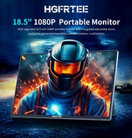 HGFRTEE Portable Monitor 18.5 Inch FHD 1080P IPS USB-C Gaming Monitor for Laptop PS5 Switch Home Off
