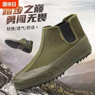 kasut rider lelaki kickers shoes men original leather Kasut Jiefang, kasut getah kerja ladang lelaki