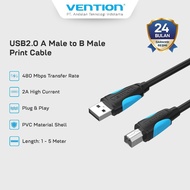 Vention USB Printer Cable A Male To B Male 480Mbps EMI/RFI Resistant 1M 1.5M 2M 3M 5M - VAS-A16