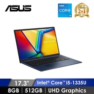 華碩 ASUS Vivobook 筆記型電腦 17.3" (i5-1335U/8GB/512GB/Intel UHD Graphics/W11) 藍 X1704VA-0021B1335U