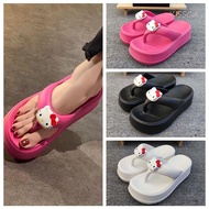 KISSCA KT Sponge Cake Flip-flops, Anti-slip Thickened Thick Soled Flip-flops, 40-41 Yard Cartoon Sof