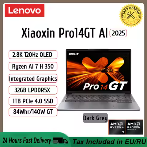 【2025 New】Lenovo Xiaoxin Pro 14 GT AI7-350/860M AI9-365/880M 32G+1TB 14inch 2.8K 120Hz OLED Screen